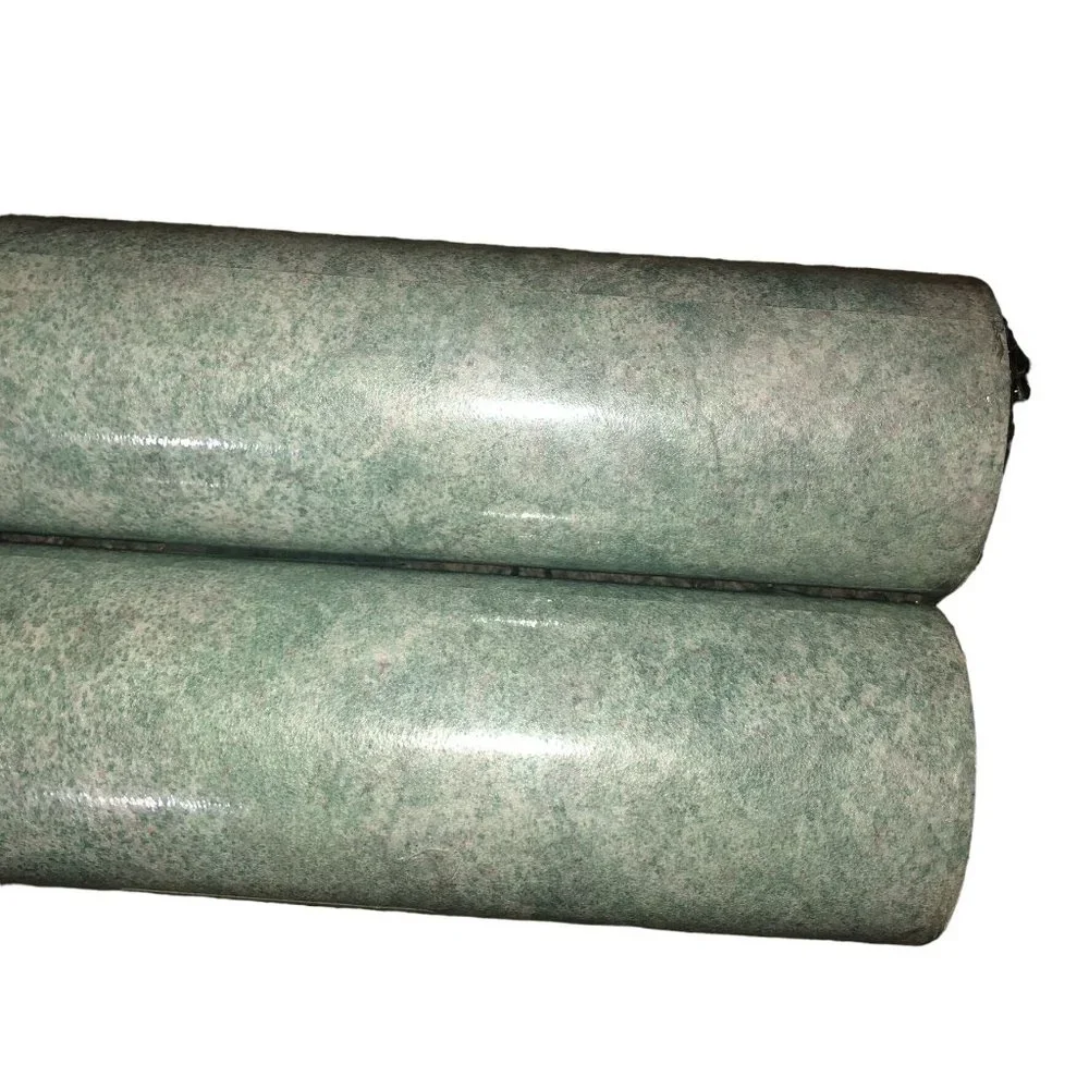 Vintage International Wallcoverings Wallpaper NEW 2 Bolts Green Cream Slight Gra